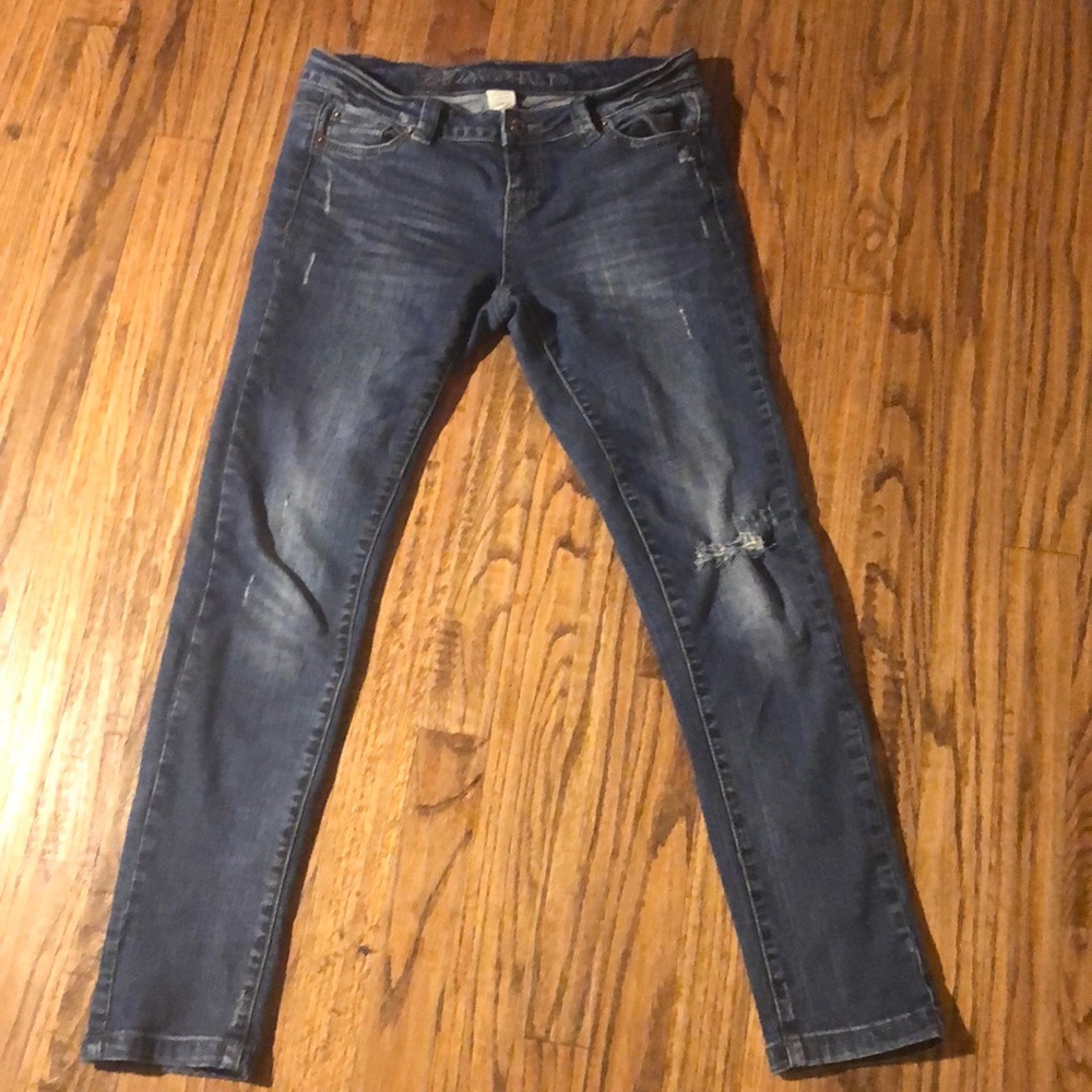 Blue Asphalt Skinny Jeans